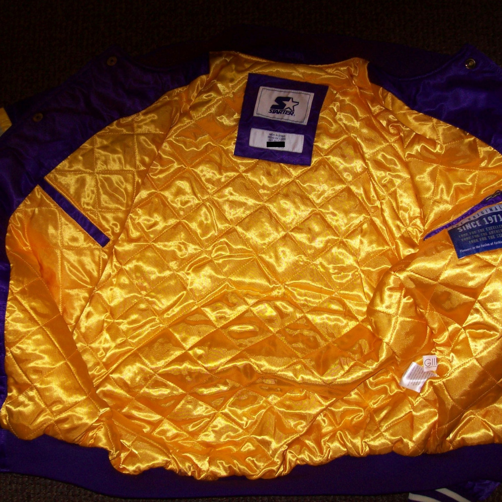 LOS ANGELES LAKERS NBA Starter Jacket S 2X - Picture 8 of 8